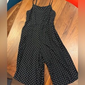 Old Navy Black Polka Dot Jumpsuit